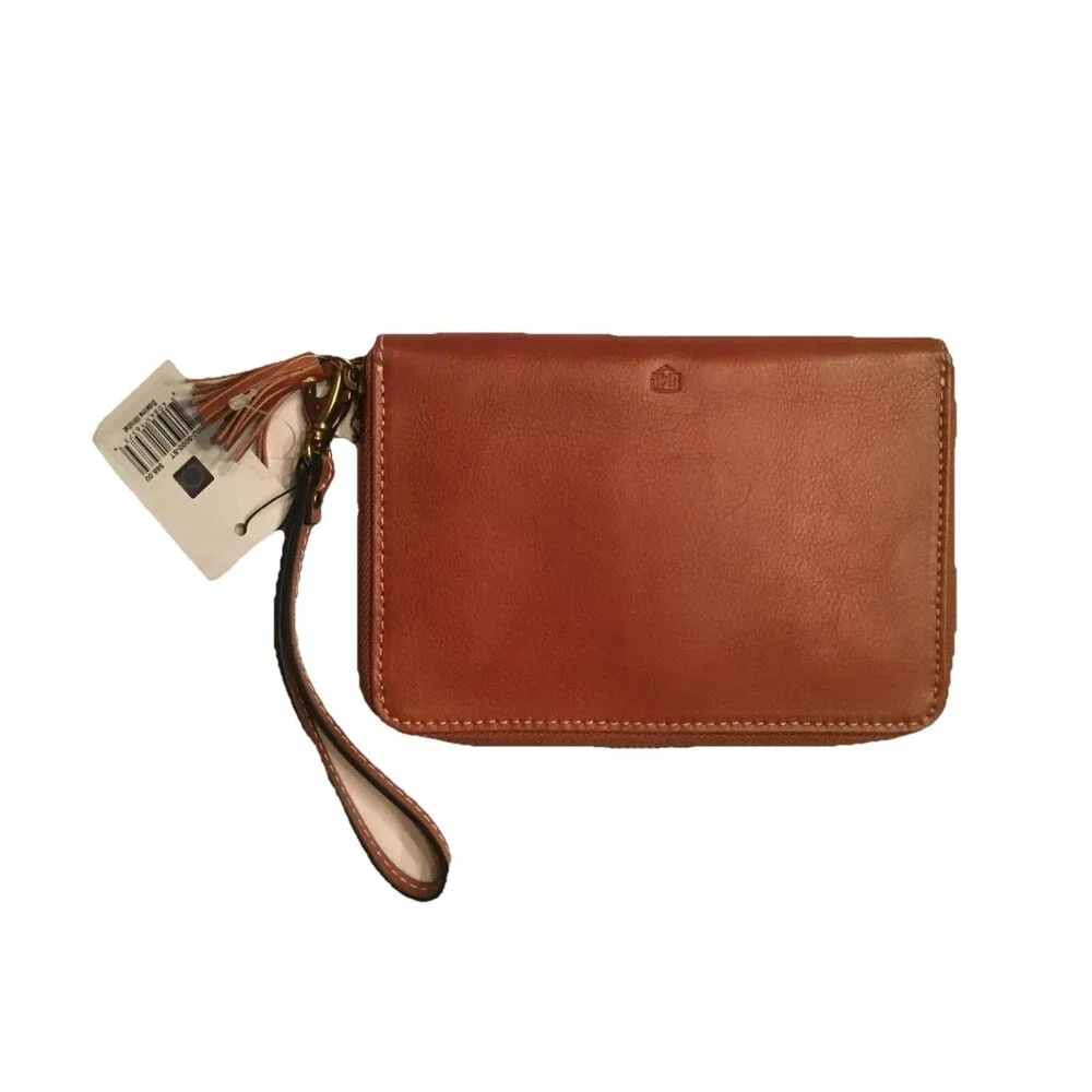 JML by Jack Mason Stanford Cardinal Zipper Leather Sideline Wristlet